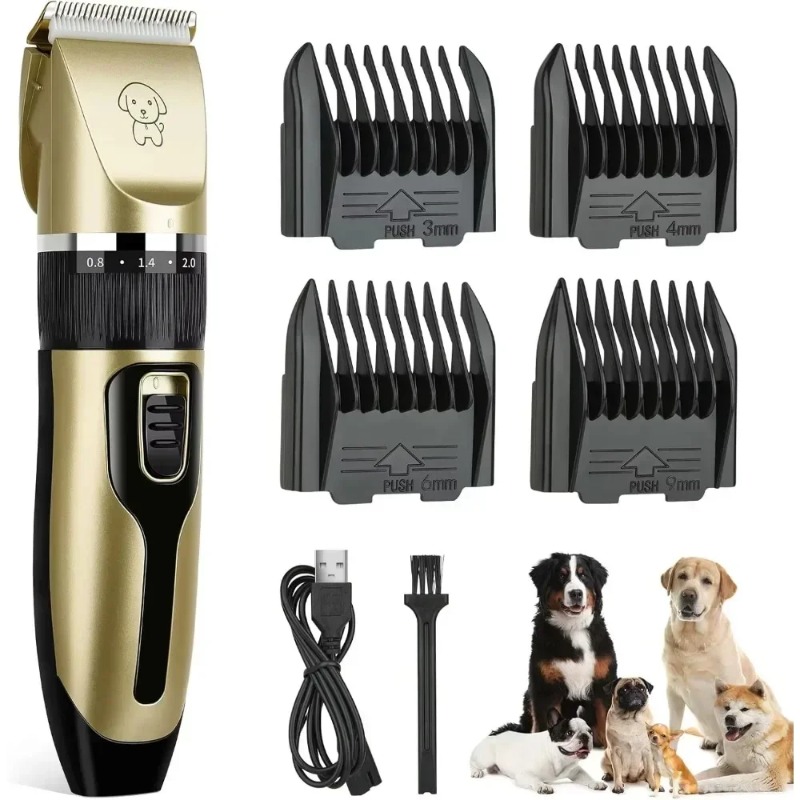 犬バリカン犬バリカングルーミングペット猫ヘアカットトリマーシェーバーセットコードレス充電式プロフェッショナル犬毛トリマー