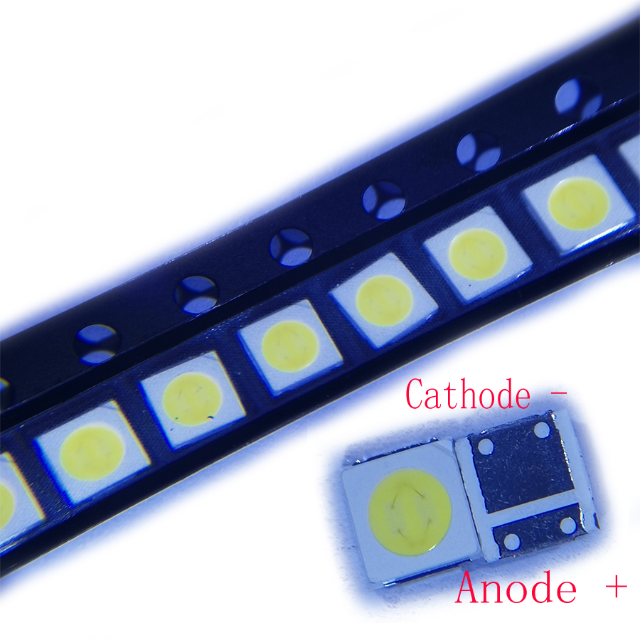 500PCS/Lot 3030 SMD LED Beads 3V Cold White 1.5W  For Everlight TV Backlight Application