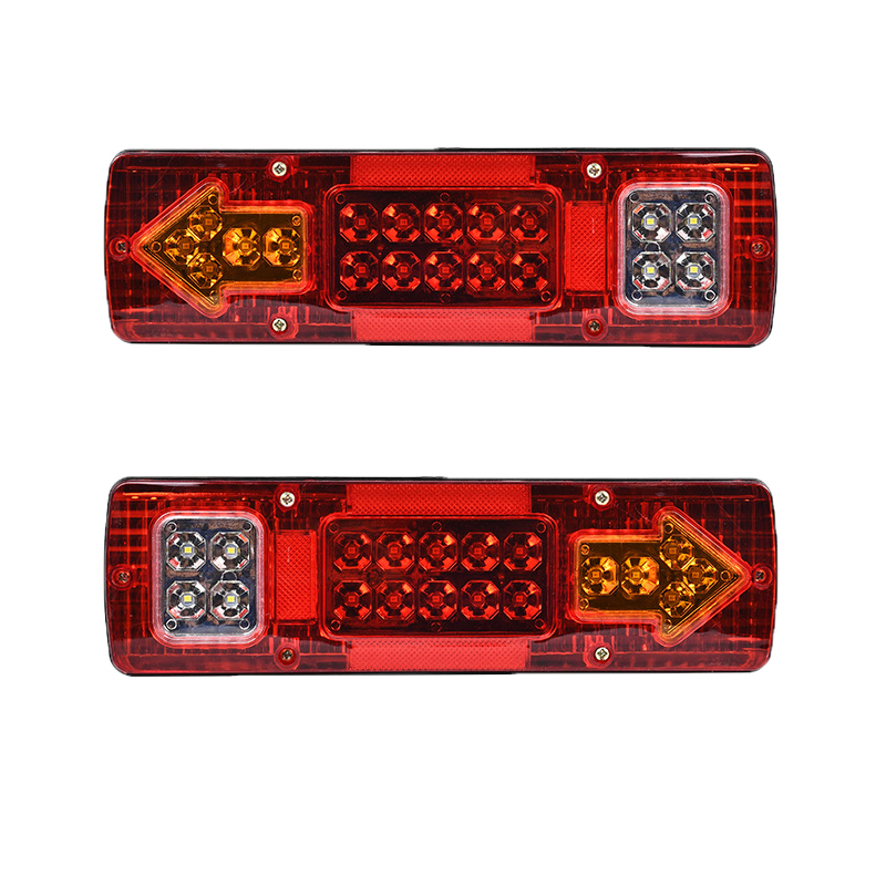 2X オールインワン リアテールランプ 19 LED ターンシグナルストップブレーキリバースライト 12V 24V トラック トラック トラクター ピックアップ バス 車 キャンピングカー