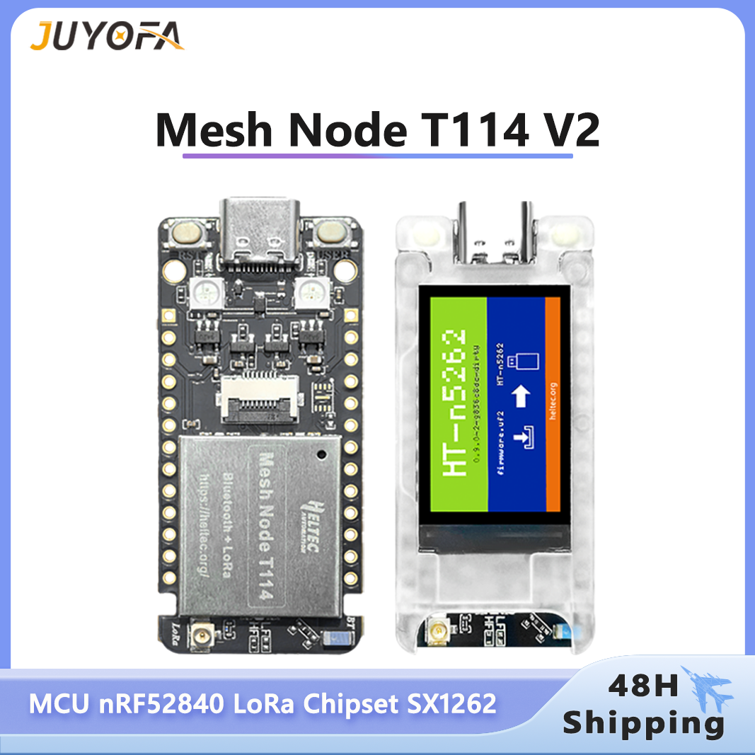 Heltec Mesh Node T114 V2 nRF52840+SX1262 Low Power GPS Tracker with 1.14-inch TFT Display WiFi BLE LoRa for Meshtastic/LoRaWAN