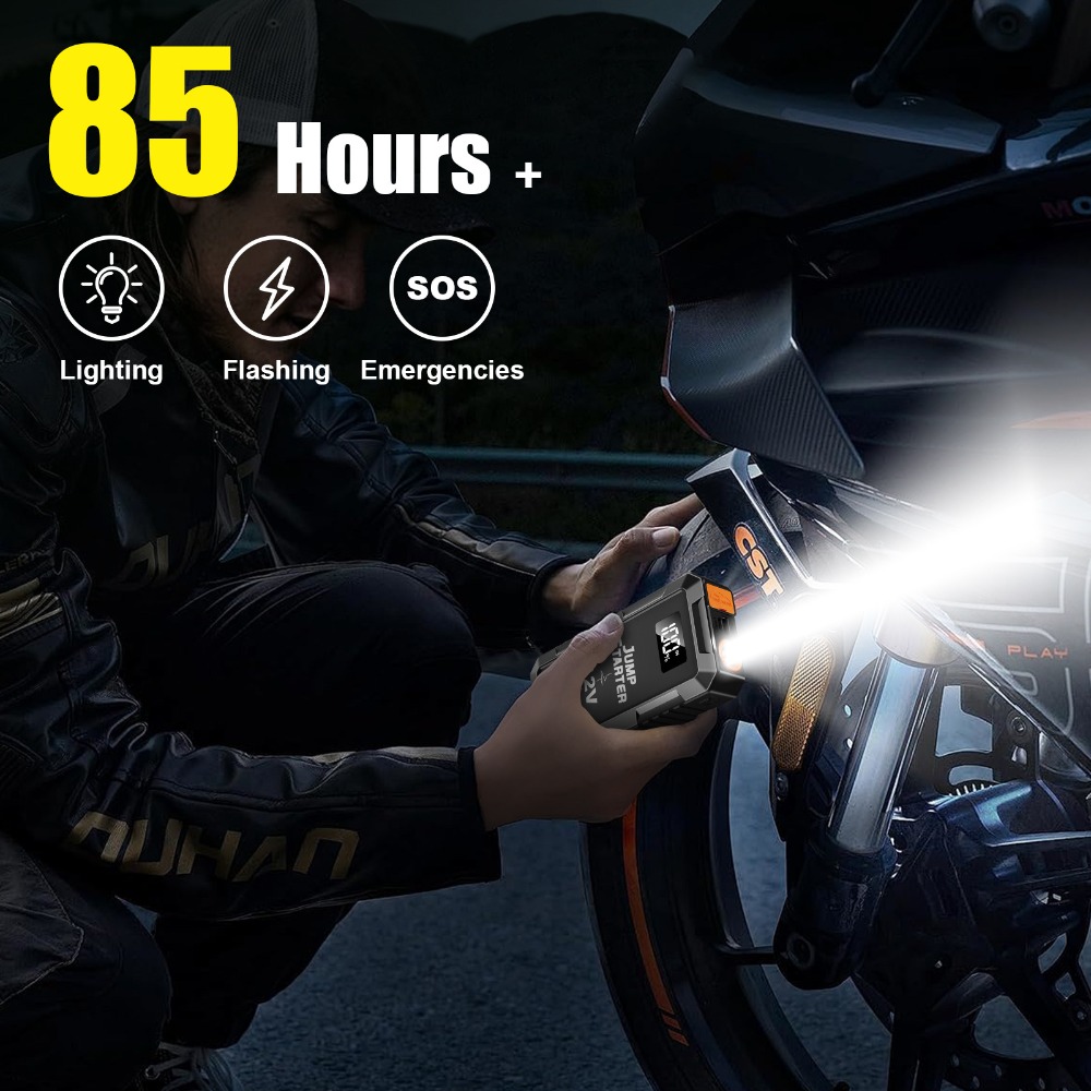 12V 3000A 車のジャンプスターターポータブルバッテリーブースター電源銀行緊急 LED 車のトラックオートバイガスディーゼル