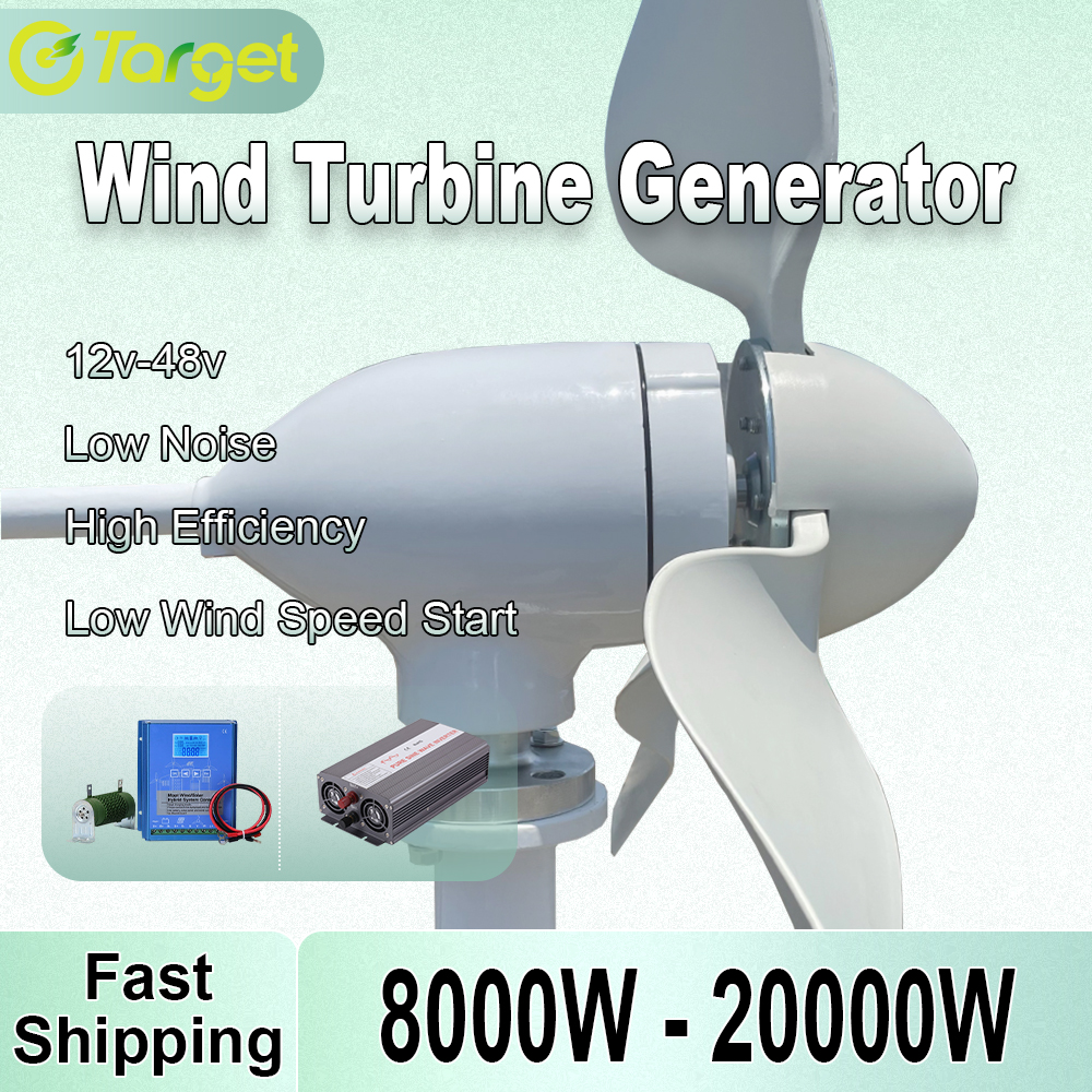 高効率風力タービンオフグリッドシステム 10KW 12V 24V 48V 出力電圧 220V 230V 240V 家電電源システム