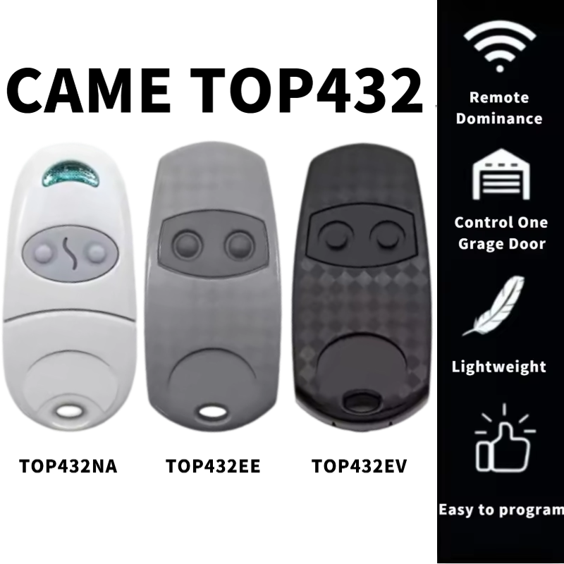Came Top432Na Top432Ee Top432Ev Top433.92Mhz デュアルチャンネルガレージドアリモコン対面コピークローン送信機