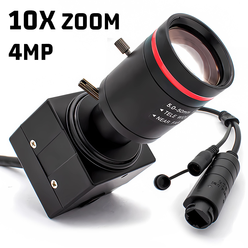 10X ズーム 2/4MP POE IP カメラ 5-50mm バリフォーカルレンズ HD セキュリティ Onvif RTSP H.265 CCTV システム ビデオ監視産業用カメラ