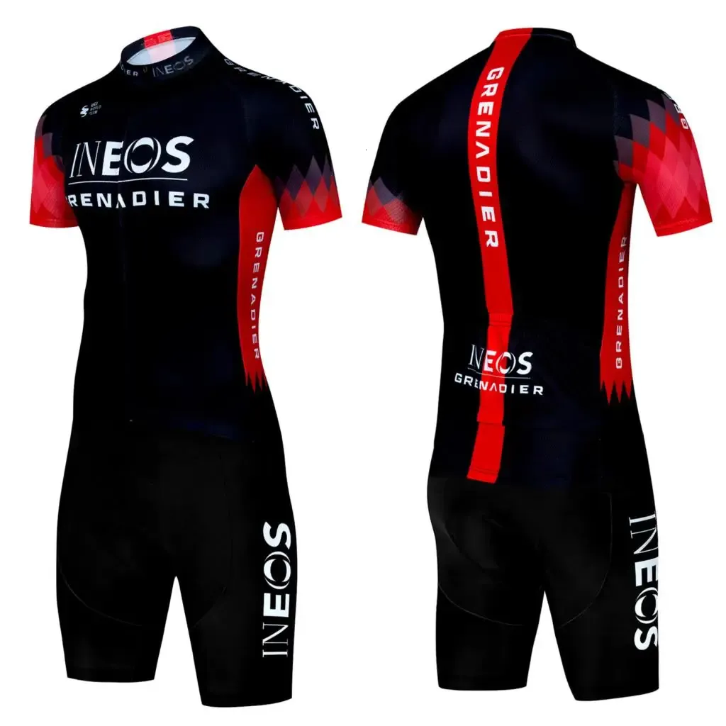 INEOS サイクリングユニフォームメンズブラウス Mtb 服プロフェッショナルシャツジャージショーツ男のバイク衣装 Bretele Ciclismo Masculino