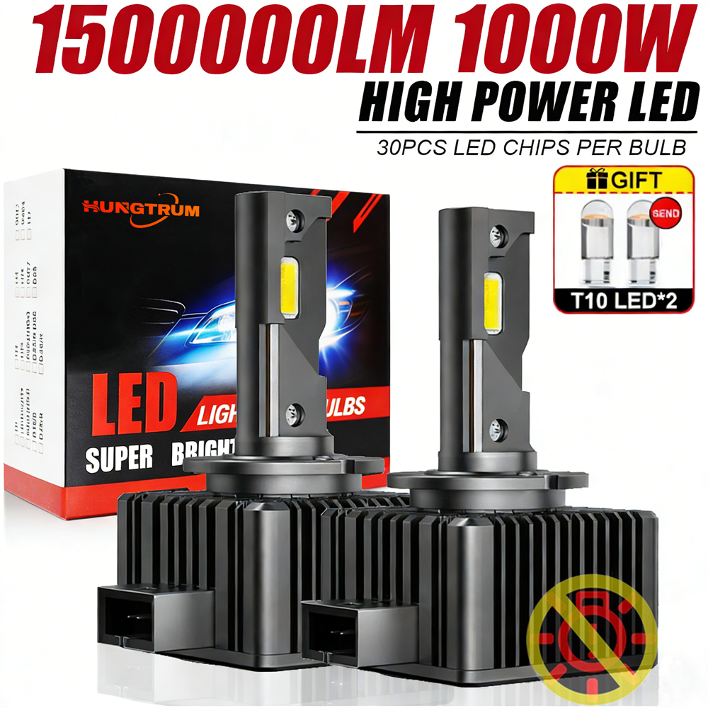 D1S D3S LED Canbus ヘッドライト電球 D4S D2S D8S D1R D2R D3R キセノンハイパワーターボ Led ライト車の超強力な自動ヘッドランプ