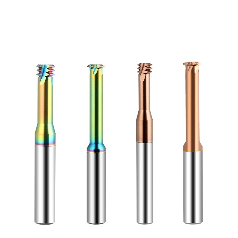 CNC 超硬単歯ネジフライスカッター 1 3 フル歯 M1.2 M1.6 M2 M2.5 M3 M4 M5 M6 M8 M10 M12 ネジフライス鋼用