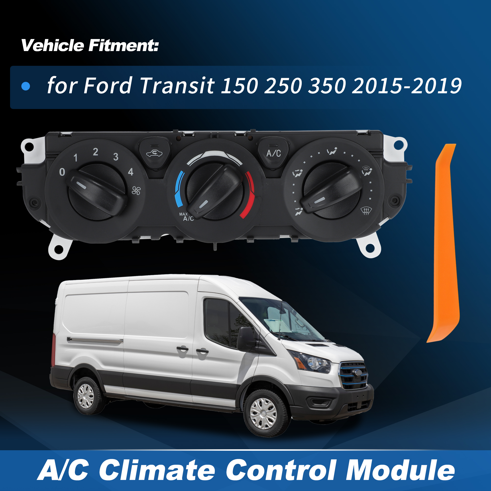 CK4Z-19980-A A/C ヒーター気候制御モジュール フォード トランジット 150 250 350 2015-2019 CK4Z-19980-B/CK4Z19980A/CK4Z19980B/CCM532用
