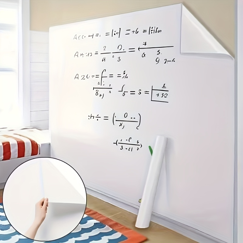 60cm×2m 静電ホワイトボードステッカー 再利用可能 取り外し可能 教育用落書き描画ボード 家庭用PP消せるホワイトボード