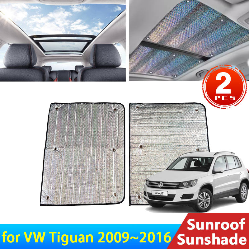 車のサンルーフサンシェードフォルクスワーゲン VW ティグアン MK1 5N 2009 〜 2016 2008 アクセサリー屋根日焼け止め断熱フロントガラス自動