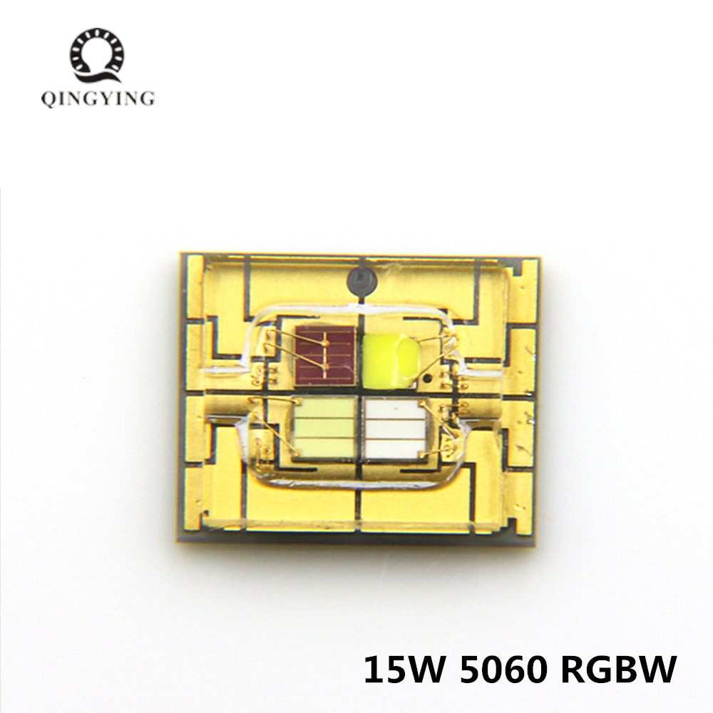 1-10 個 15 ワット 5 ワット LED RGBW SMD 5060 チップハイパワービーズ懐中電灯/車/自転車/ステージランプセラミック基板