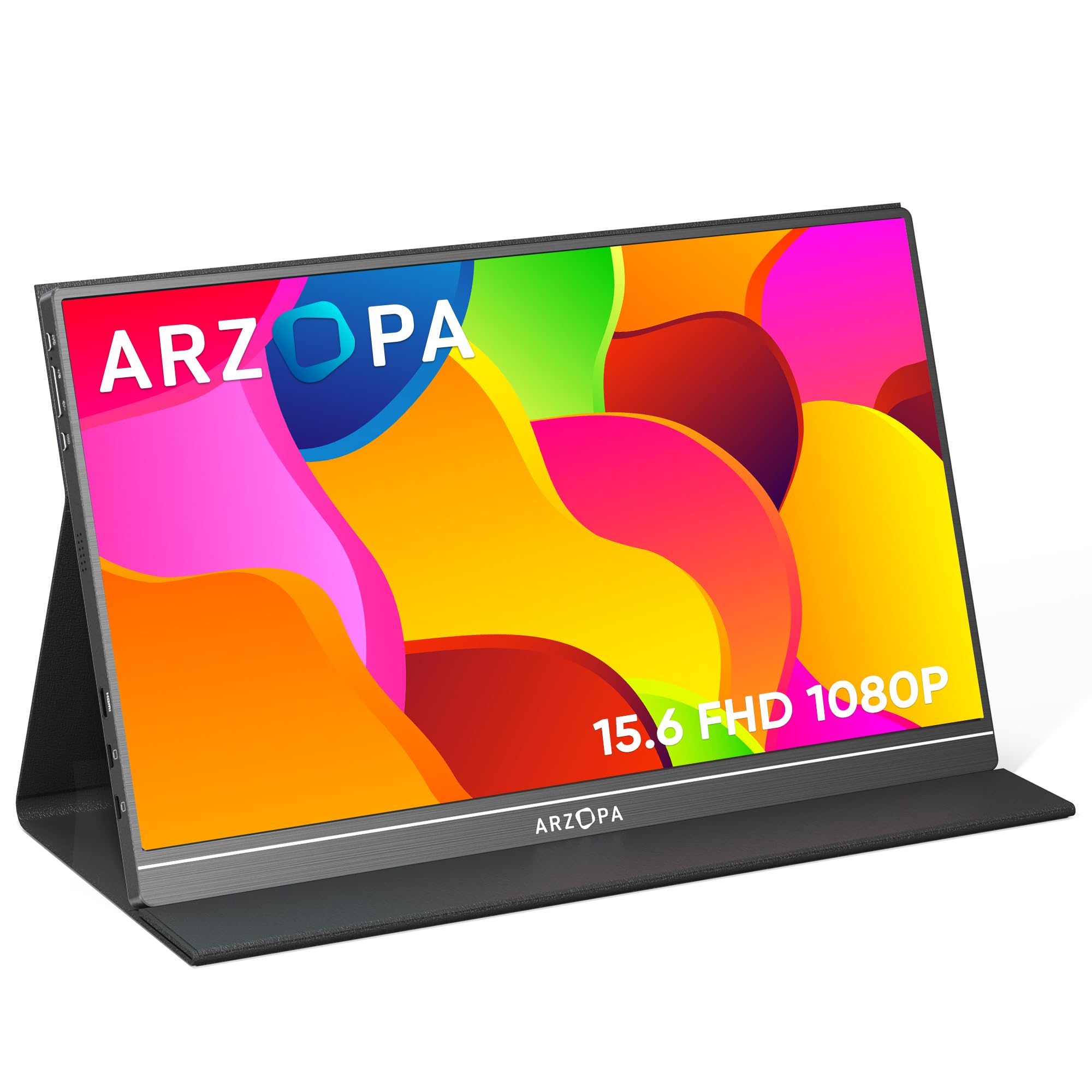Arzopa S1 テーブル 15.6 インチ 1080P フル HD FHD ポータブル ゲーム USB モニター画面エクステンダー ラップトップ モバイル ポータブル モニター用
