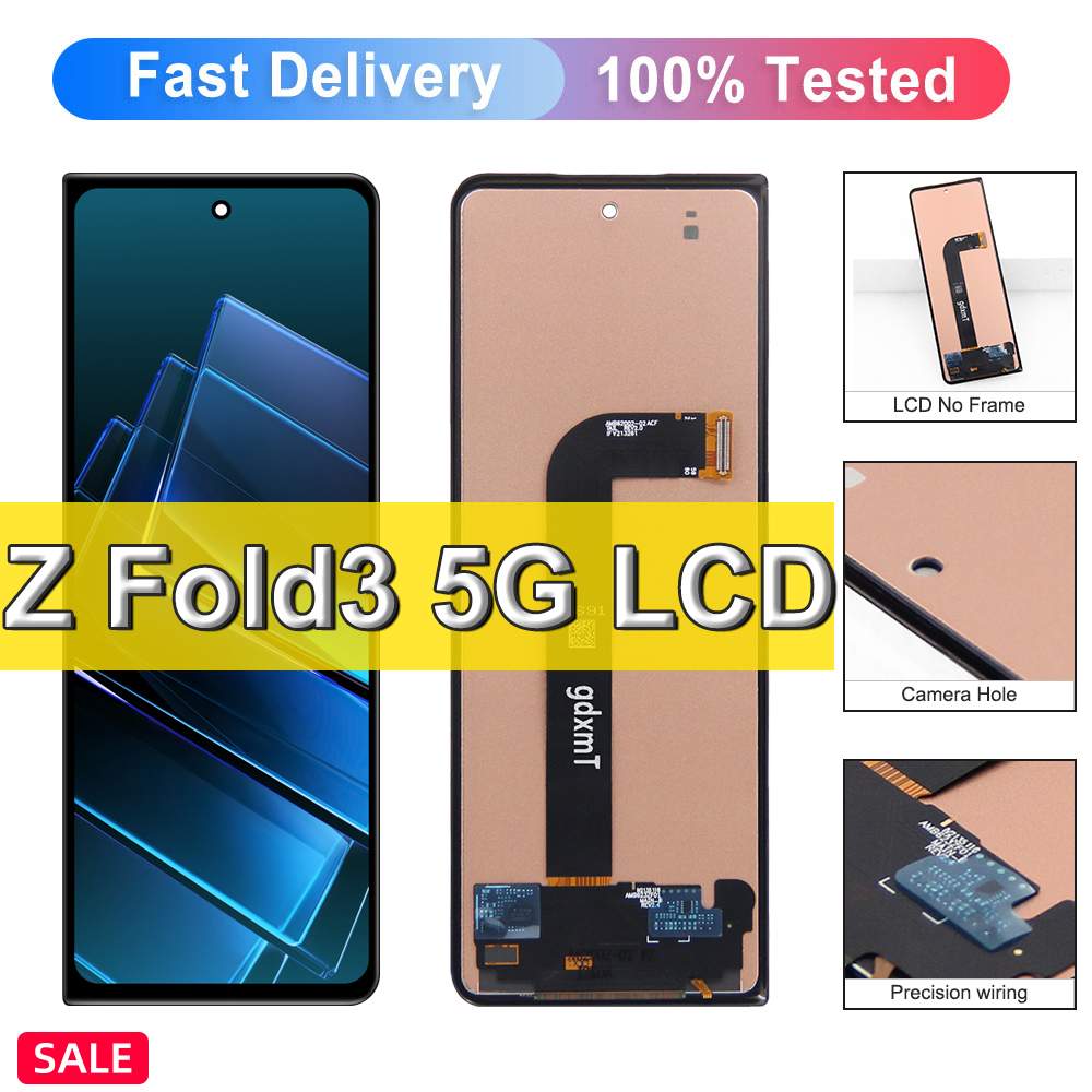 TFT Fold3 サムスン Z フォールド 3 F926 F9260 Lcd ディスプレイタッチスクリーンデジタイザアセンブリの交換サムスン Z Fold3 スクリーン