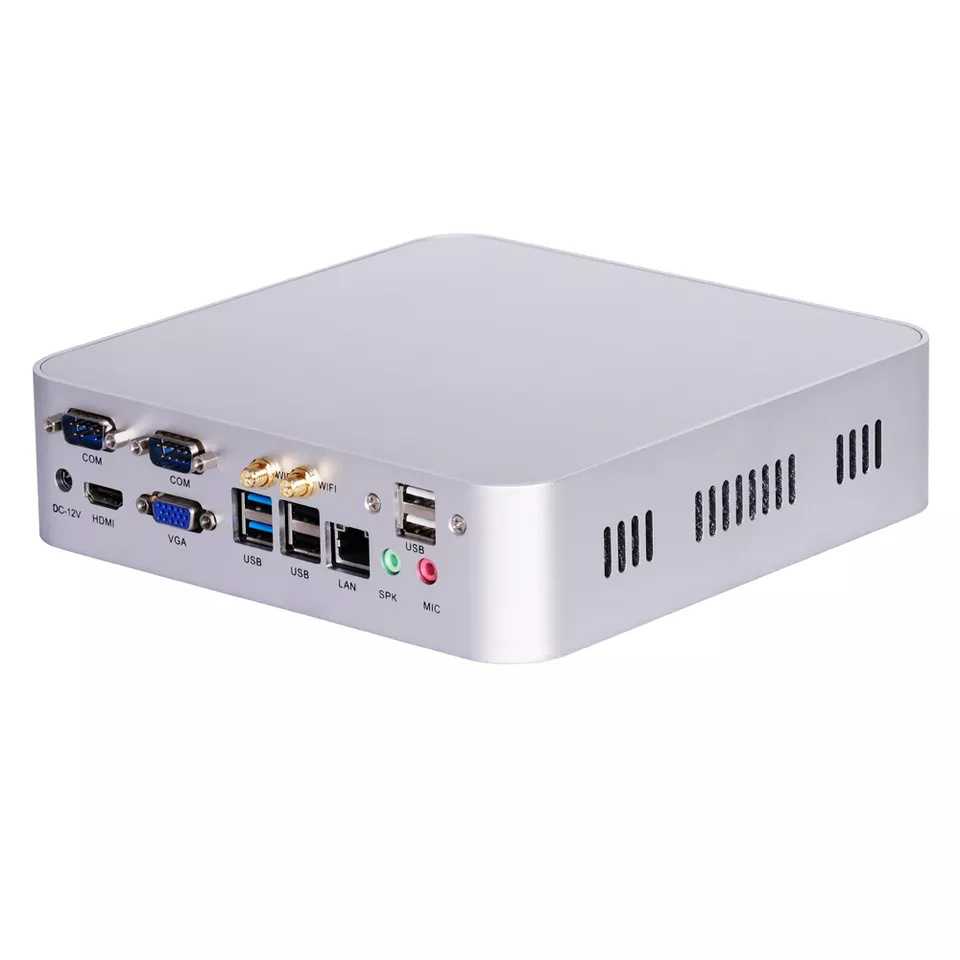 組み込みミニ PC インテルプロセッサー I5 7500U デュアルコア 1.8GHz DDR3 8GB SSD 128GB VGA 1xHD-MI 1080P サポート Win 10,8,7 Linux