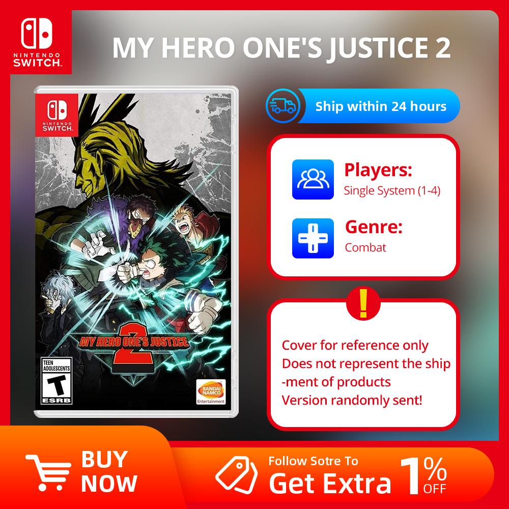 Nintendo Switch ゲーム -MY HERO ONE'S JUSTICE 2 - Nintendo Switch OLED Lite 用ゲーム物理カートリッジ
