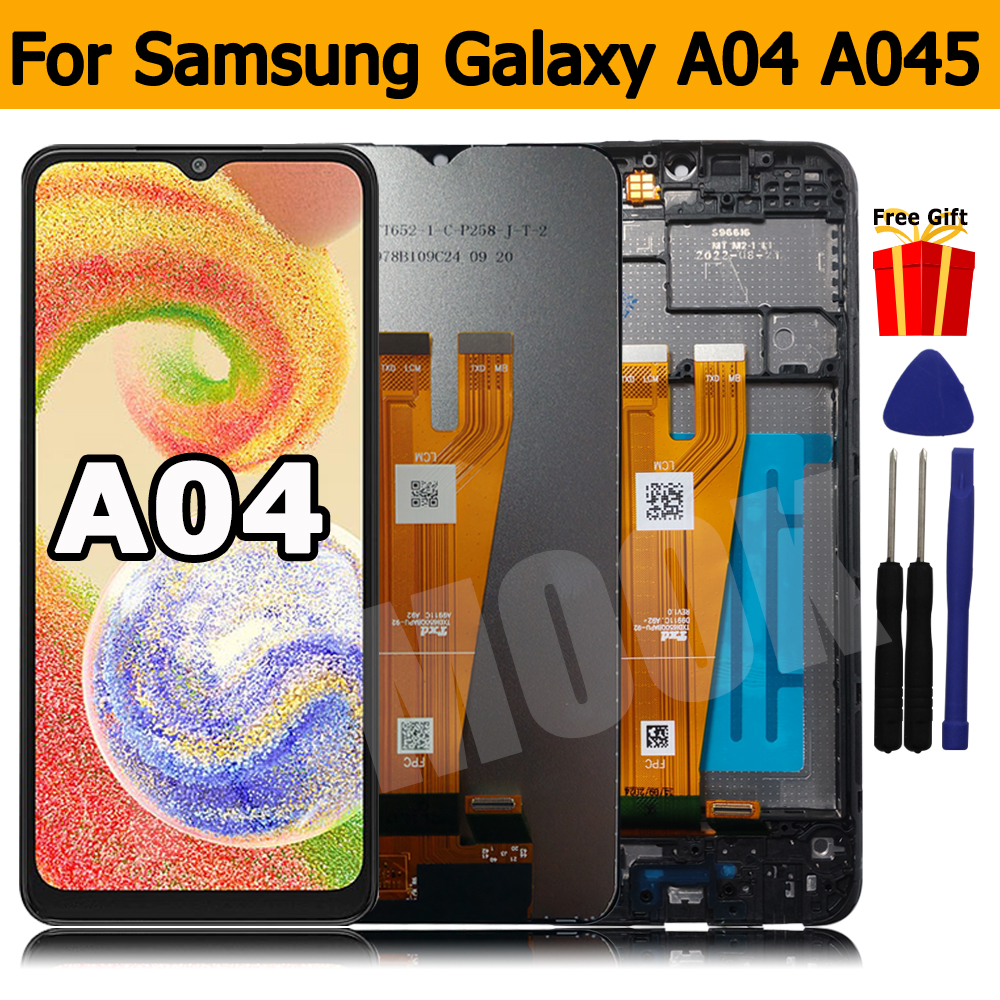 Samsung Galaxy A04 A045 ディスプレイタッチスクリーンデジタイザアセンブリの交換用 LCD Samsung A04 A045F A045M SM-A045F/DS LCD