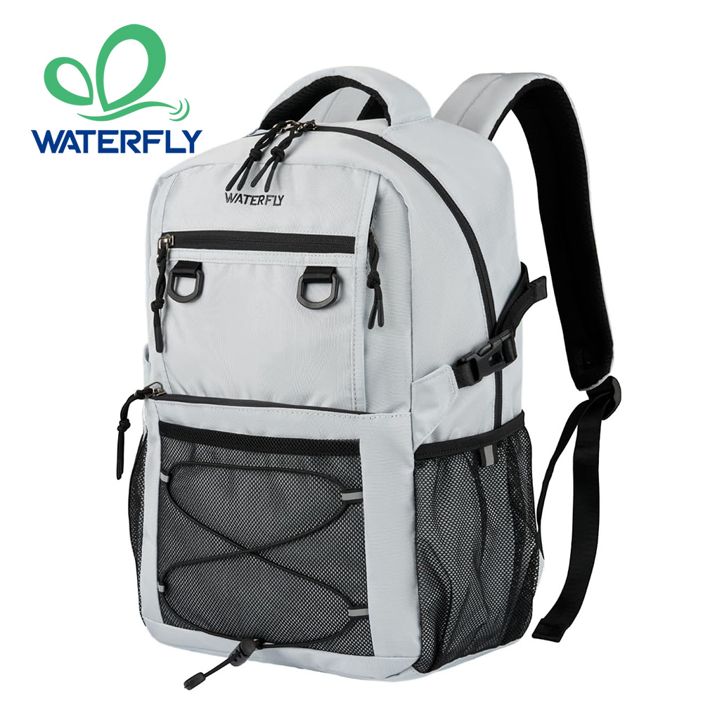 WATERFLY トラベル ハイキング カジュアル バックパック: 女性 男性 毎日 通勤 アウト​​ドア シティ デイパック カレッジ ブックバッグ コンパートメント付き - 22L