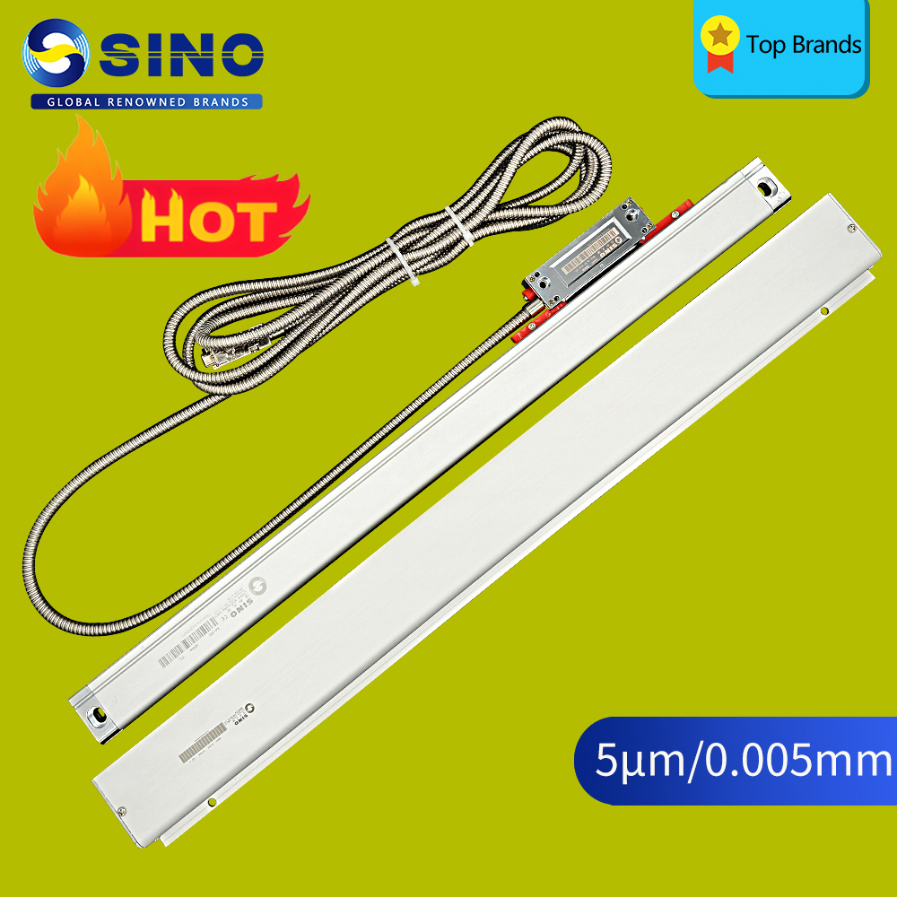 SINO 光学式エンコーダ KA300 5um TTL 5V 520 570 620 670 720 770 820 リニアガラススケールフライス旋盤用