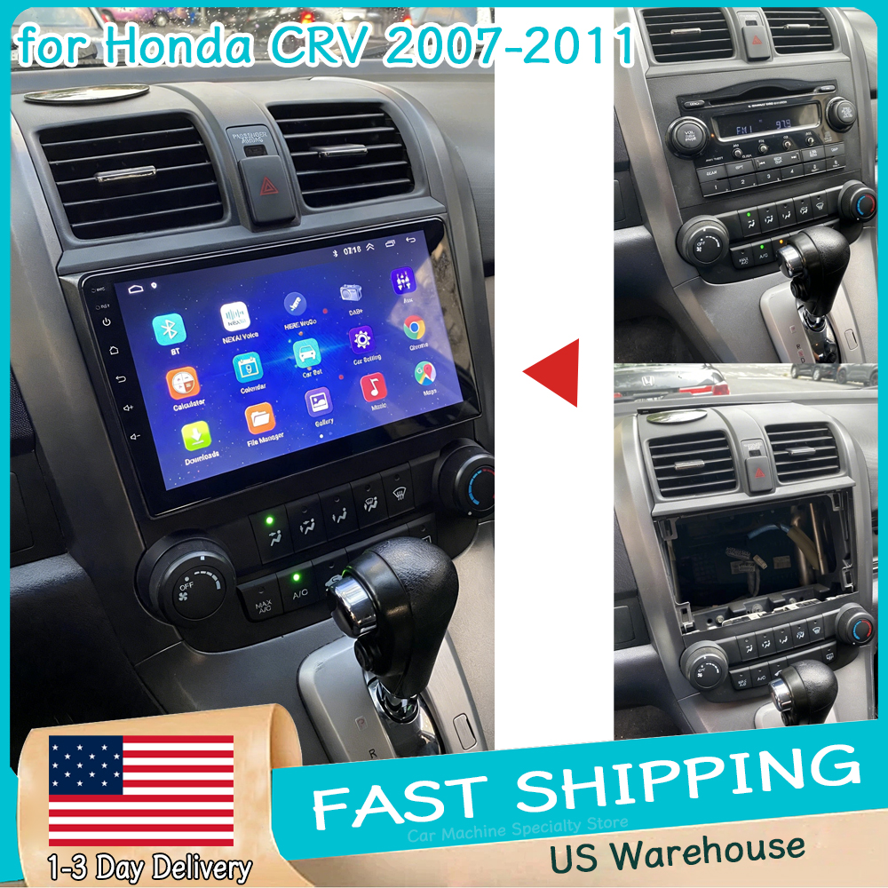 9 インチカーラジオステレオ Android15 GPS ナビゲーションホンダ CRV 2007-2011 カープレイ Android 自動 WiFi Bluetooth AHD カメラ 2 64 ギガバイト