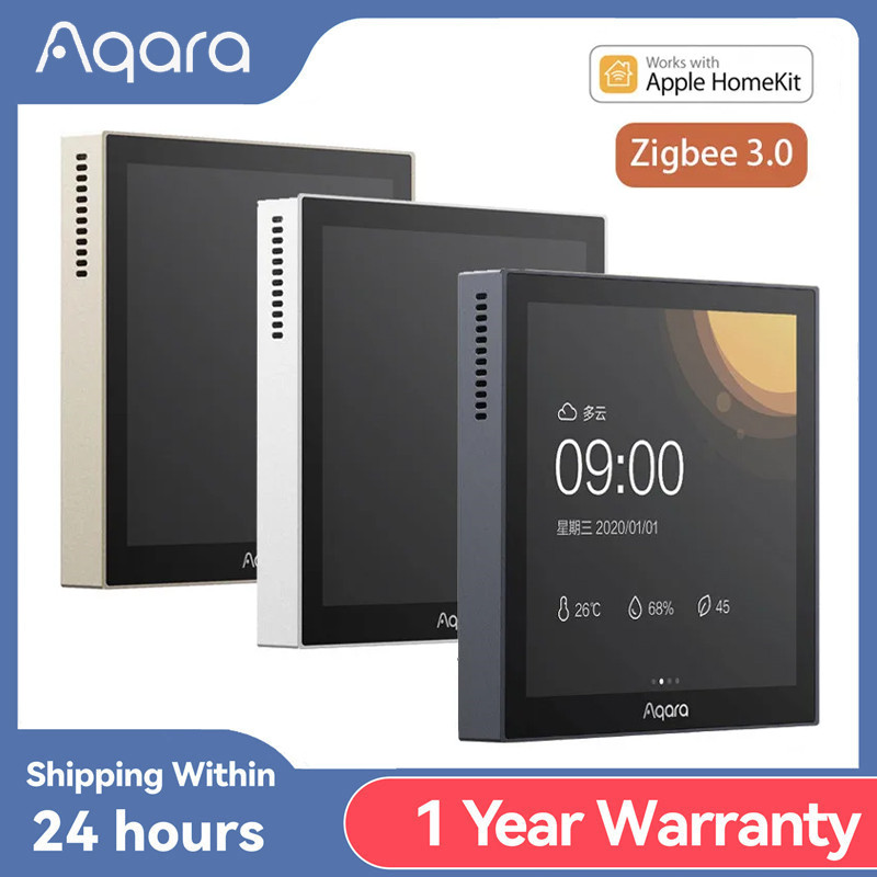 オリジナル Aqara スマートシーンパネルスイッチ S1 Zigbee 3.0 IPS カラータッチスクリーンスマートホーム Siri 音声制御サポート HomeKit アプリ