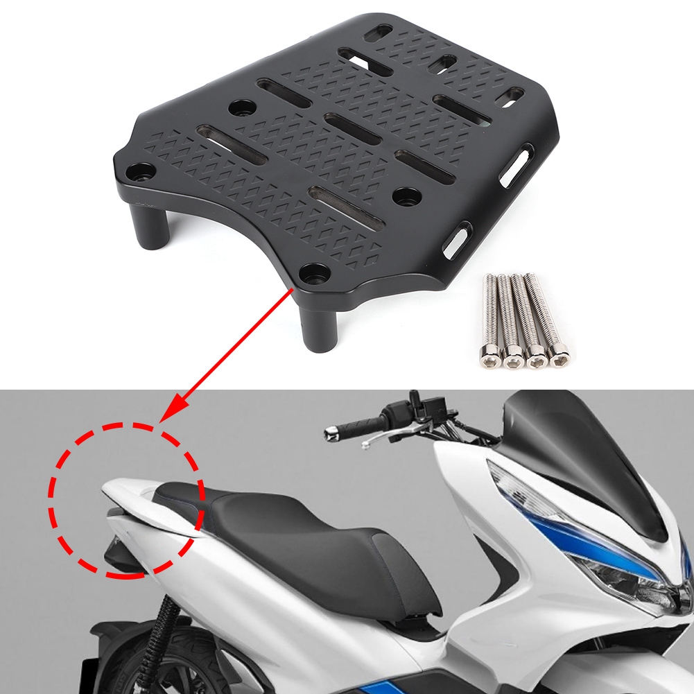 リア荷物ラック CNC アルミ合金オートバイリア荷物ラックホルダー棚 PCX 125 150 2014-2019