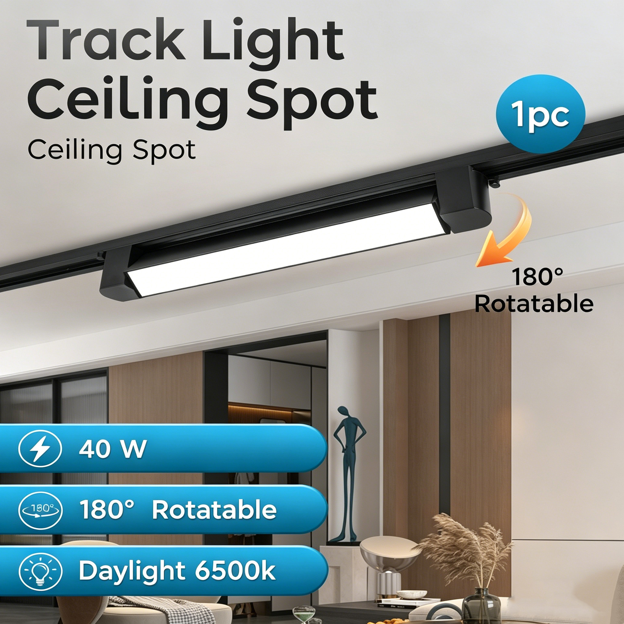 LED トラックライトリニアフラッドライト AC85-265V Led スポットトラックレール照明リビングルームホーム廊下天井ランプ装飾