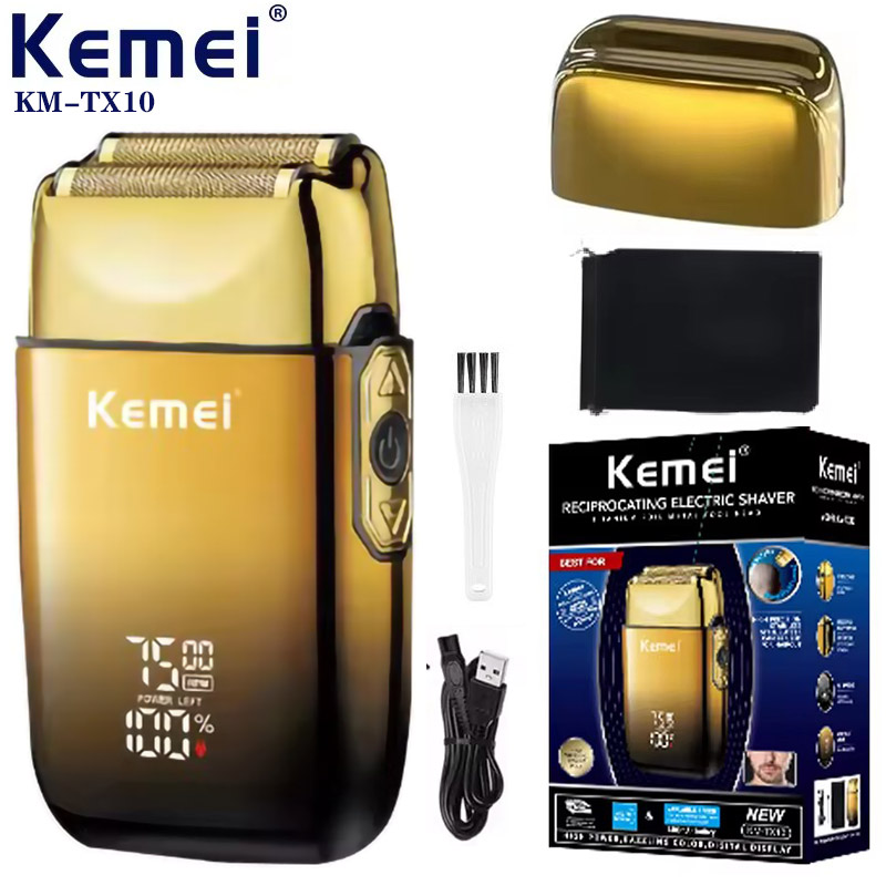 Kemei TX10 電気シェーバー ヘア充電式フェイシャル
