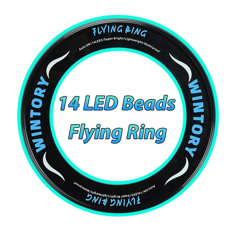 LEDフライングリング、自動ライトアップ中空フリスビー親子インタラクティブおもちゃ、友人への子供へのホリデーギフト、安全、防水