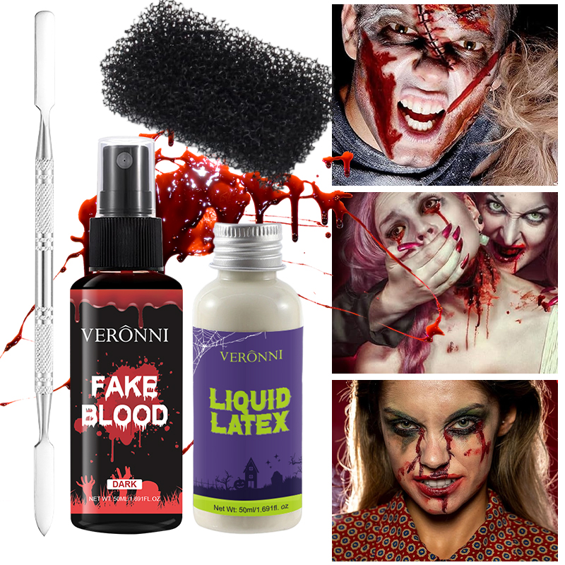 SFX メイクアップ キット 50ml フェイクブラッド スプレー付き