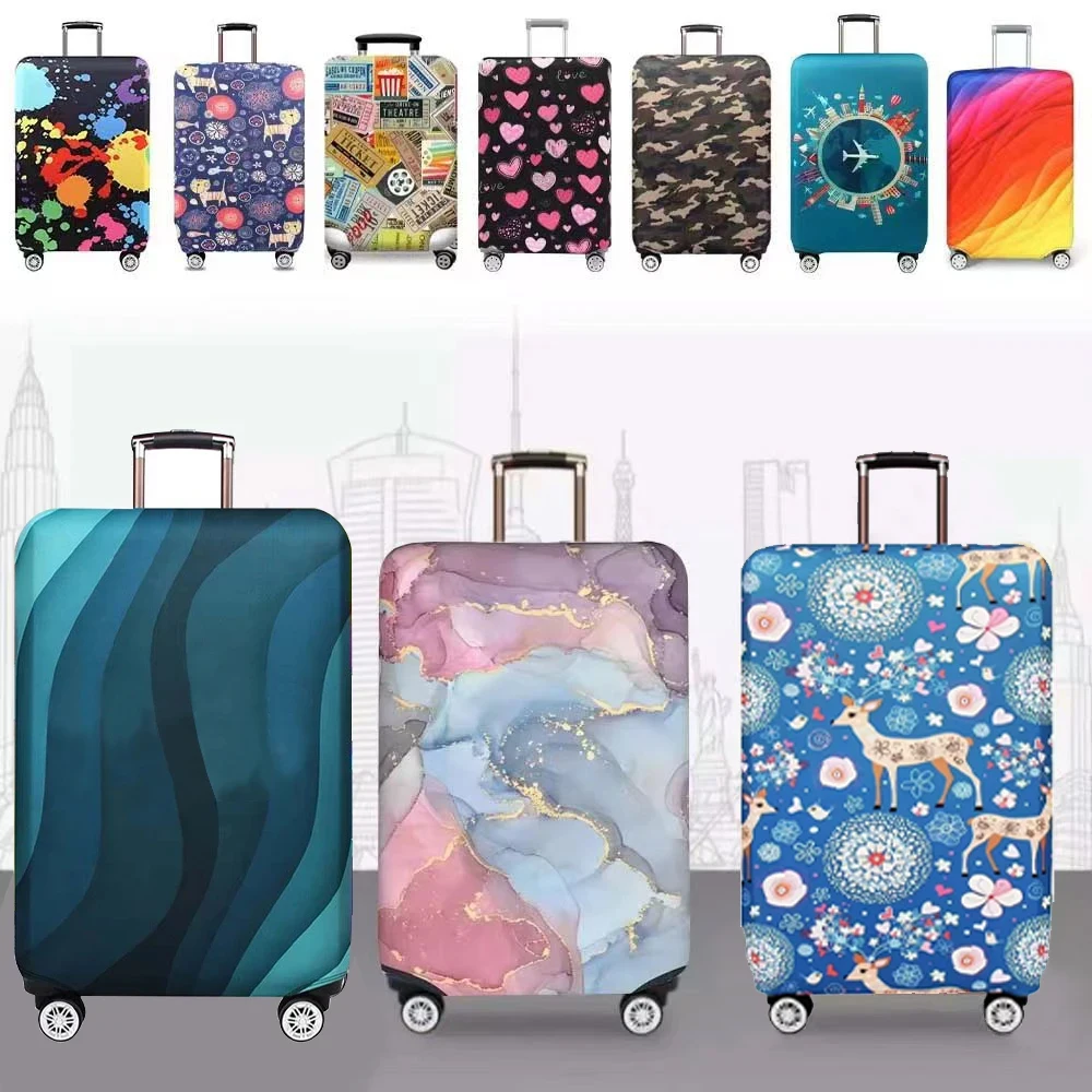 荷物カバー プロテクター 旅行荷物スーツケース保護カバー トラベルアクセサリー用ストレッチダストカバー 荷物用品