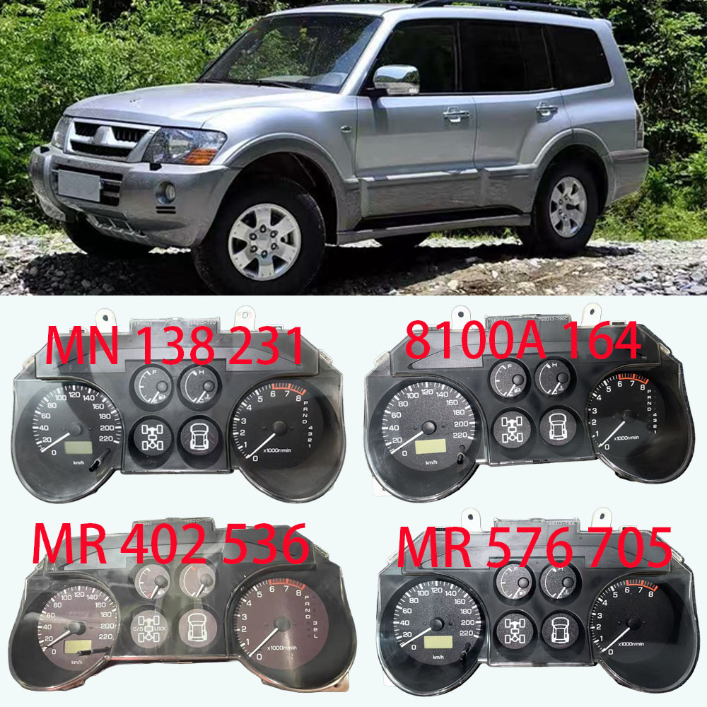 三菱パジェロ V73 V75 V77 モンテロ計器アセンブリオイルメーター水温計ターンテーブルスピードメーター