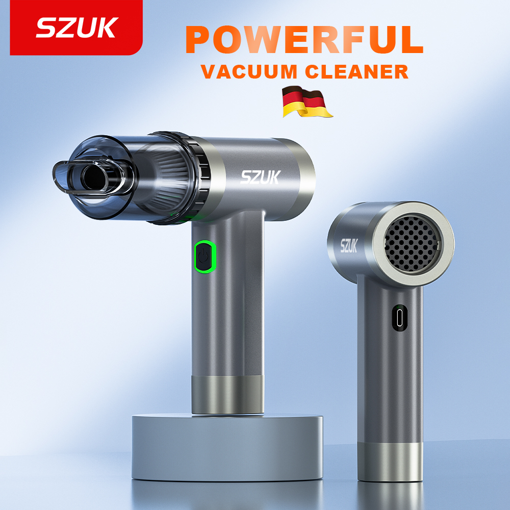 SZUK 車ミニ掃除機ポータブルハイパワーブロワーワイヤレス洗浄機ハンドヘルド電動ターボブロワーカーエレクトロニクス
