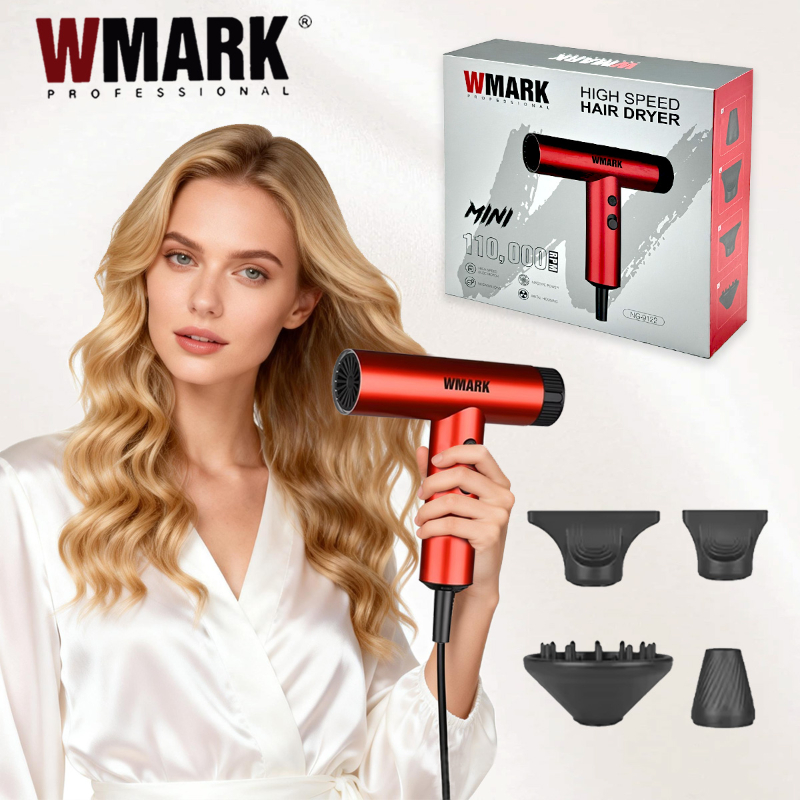 WMARK ヘアドライヤープロフェッショナルブロードライヤー強力なヘアドライヤーマシンポータブル送風機ヘアサロン家庭用 NG-9122