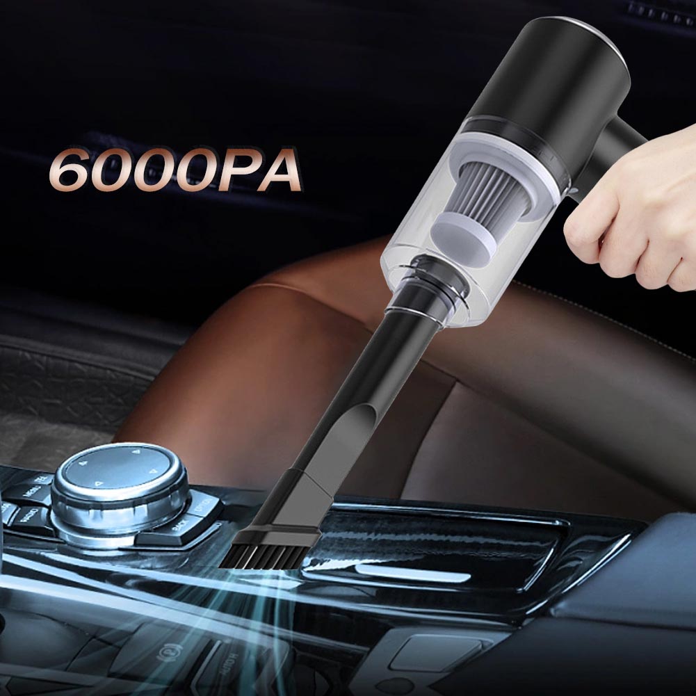 2 で 1 6000Pa ワイヤレス車の掃除機高吸引ダストキャッチャー車と家庭用コードレスハンドヘルド掃除機エアダスター