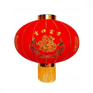 防水 新年 赤い伝統的な中国絹提灯 春節 赤い提灯