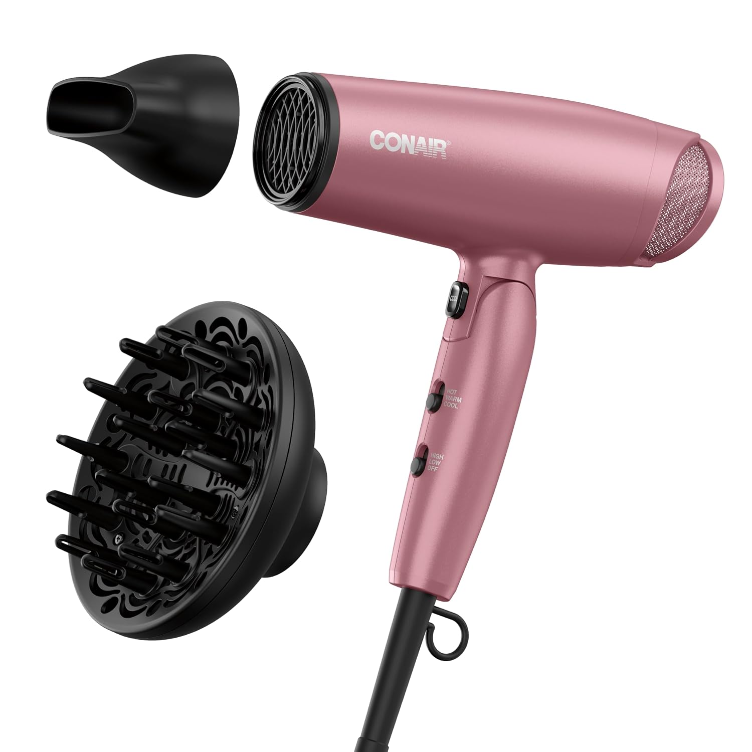 1875W トラベルヘアドライヤー ディフューザー付き