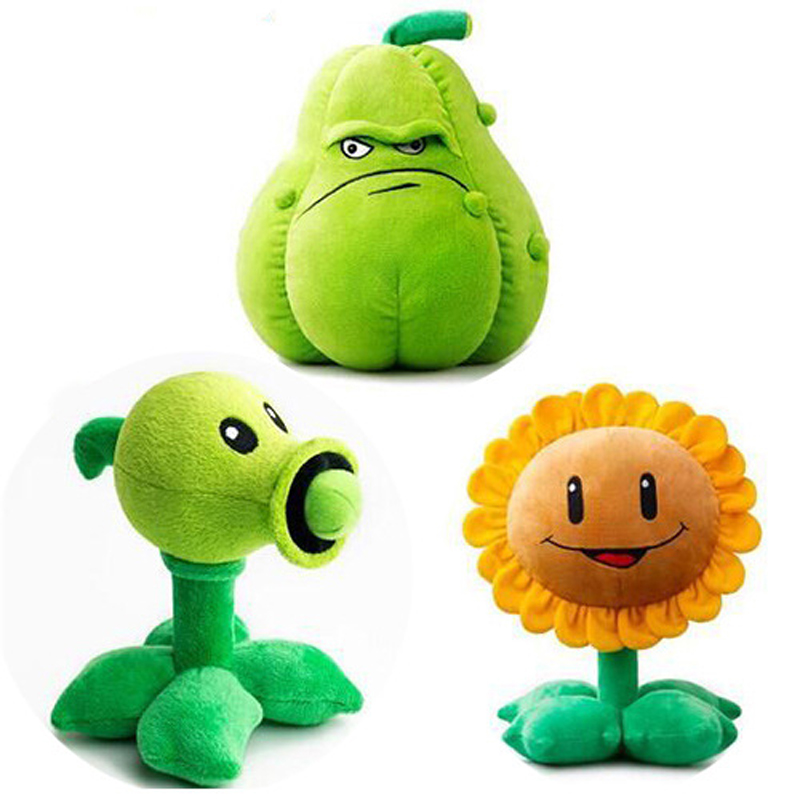 ビッグサイズ 30 センチメートル植物 vs ゾンビピーシュータースカッシュひまわりぬいぐるみぬいぐるみソフトゲームおもちゃ人形ギフト子供のための
