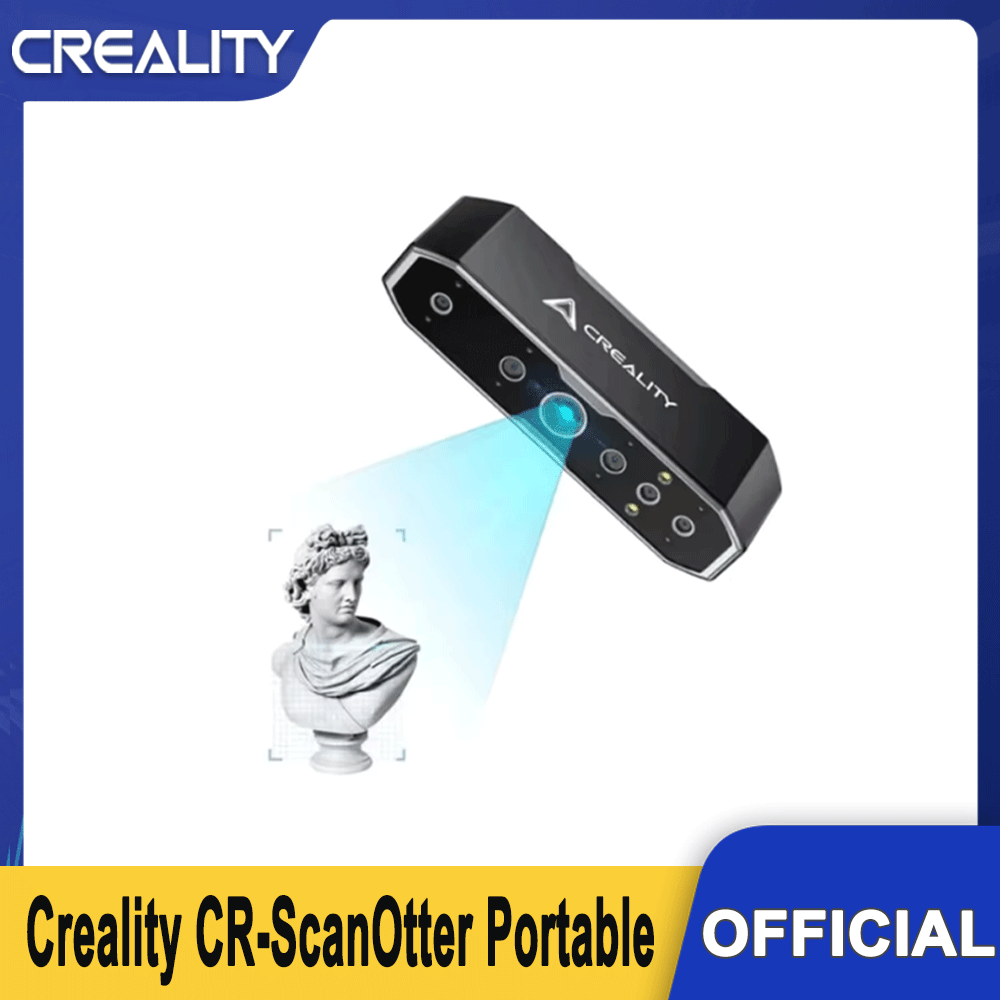 Creality CR-Scan Otter Portable Upgraded Handheld 3D Scanner 0.02mm Accuracy High Efficiency 20fps Speed Scanning Anti-shaking