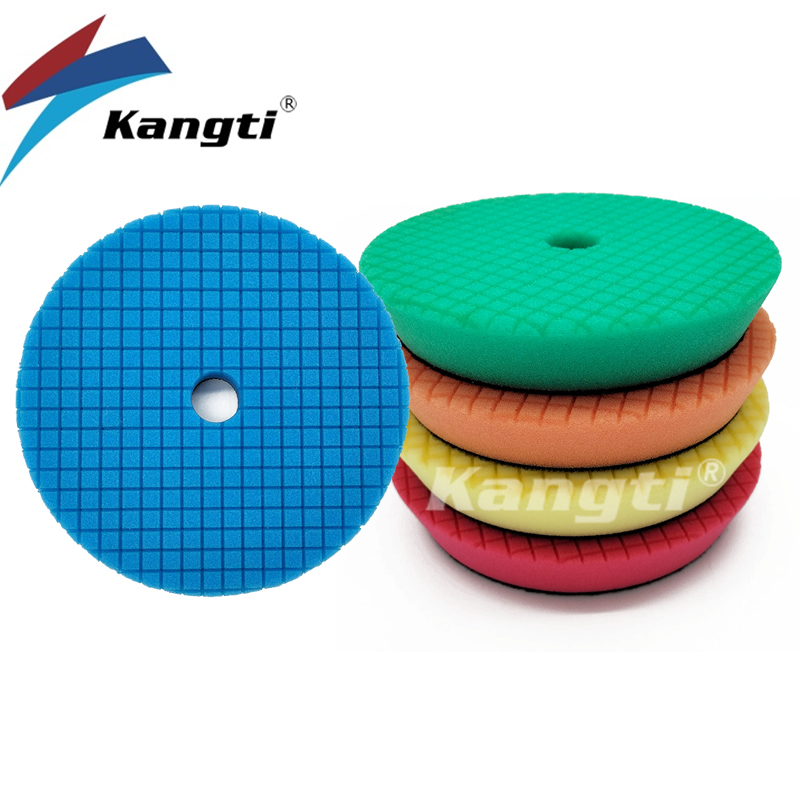 Kangti 5インチ(125mm)/6インチ(150mm) ミックスカラーカースポンジバフ研磨パッド