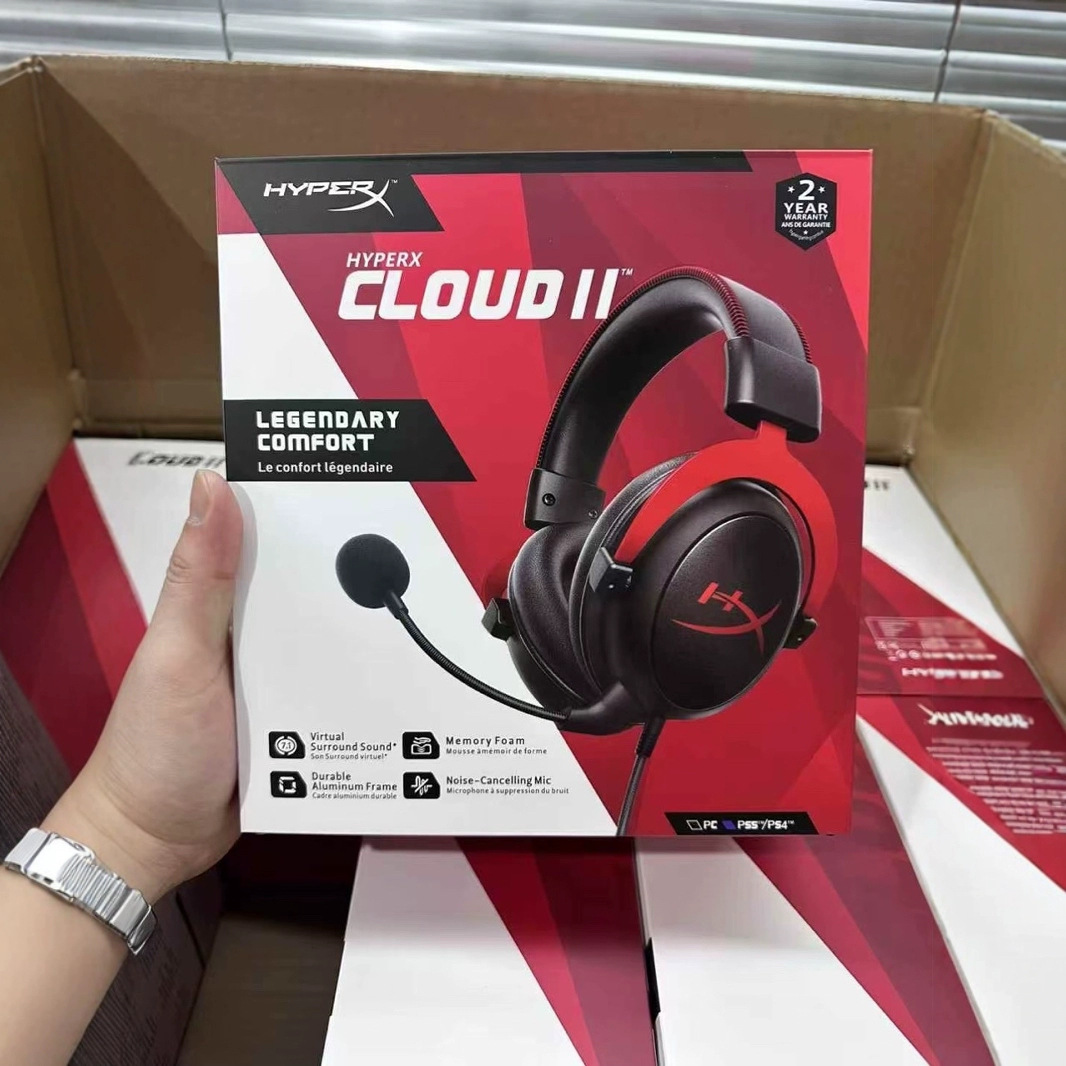 HyperX Cloud II ゲーミングヘッドセット Hi-Fi 7.1サラウンドサウンド/着脱式マイク/USBサウンドカード PC PS Cloud 2 有線ゲーミングヘッドホン