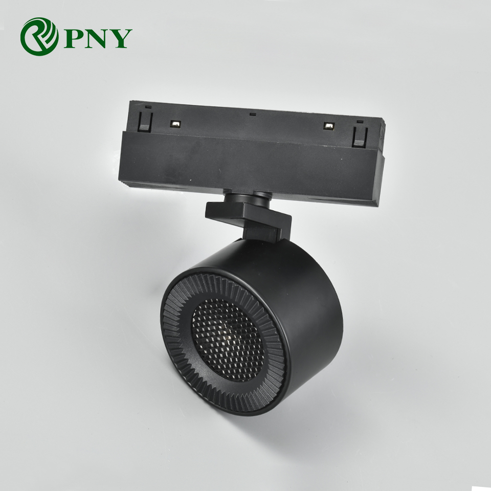 PNY 磁気スポットライト LED 磁気トラック照明システム 12 ワット 48 V DALI Tuya Zigbee 調光可能なスマートリニアマグネットレールランプ
