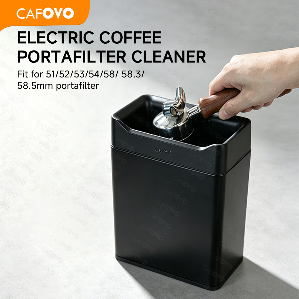 CAFOVO ECC21 電気コーヒーポルタフィルタークリーナー 6L 自動コーヒークリーナー 51/54/58 ミリメートルポルタフィルターカフェエスプレッソツール