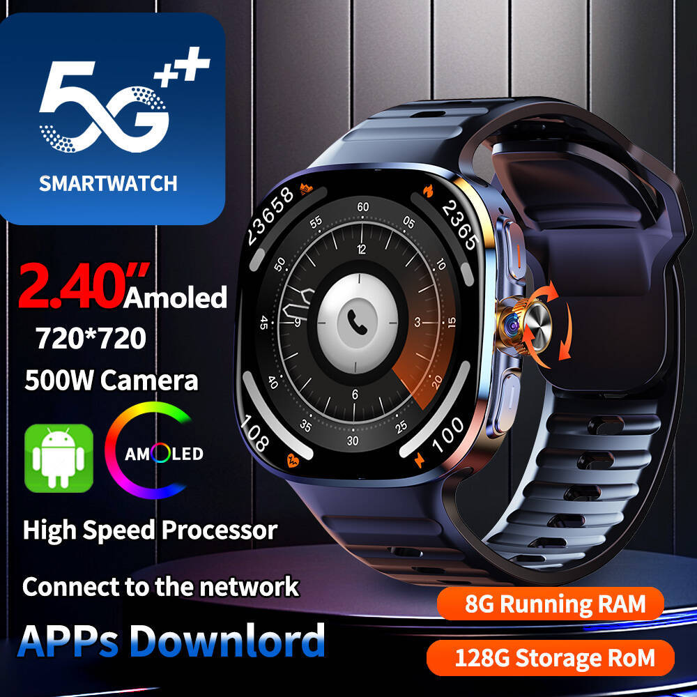 New M99 Android Smart Watch 5G Network 2.4''AMOLED 190°Rotating Camera Large Memory 2100 mAh WIFI GPS Google Play Smartwatch