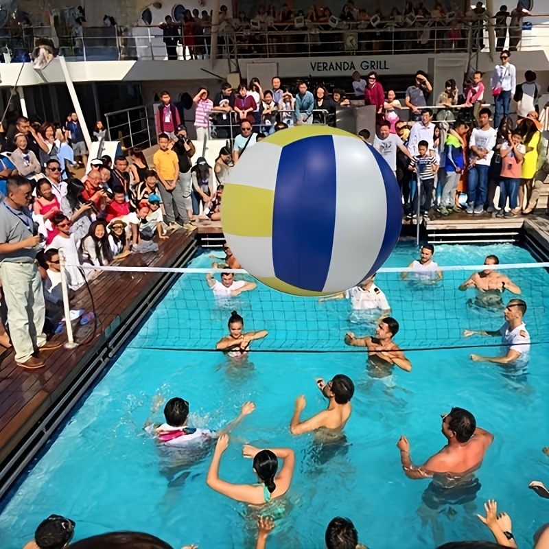 耐久性のあるPVCジャンボインフレータブルバレーボール1個 - 家族の集まり、屋内に最適