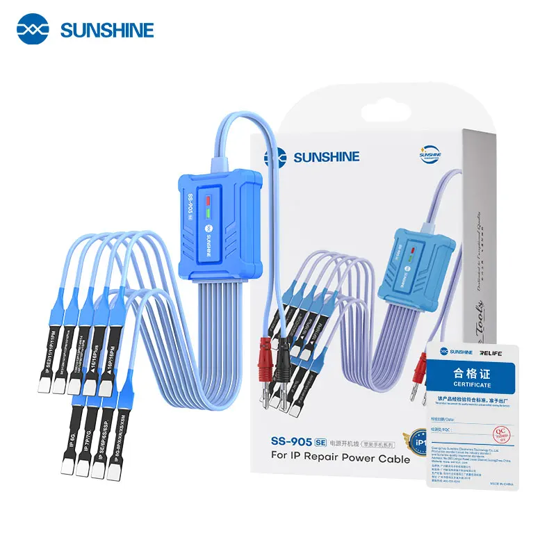 SUNSHINE SS-905 SE IP 携帯電話シリーズ電源ケーブルサポート電話 7G-17PM フレキシブル FPC ケーブル電話修理電源テストケーブル