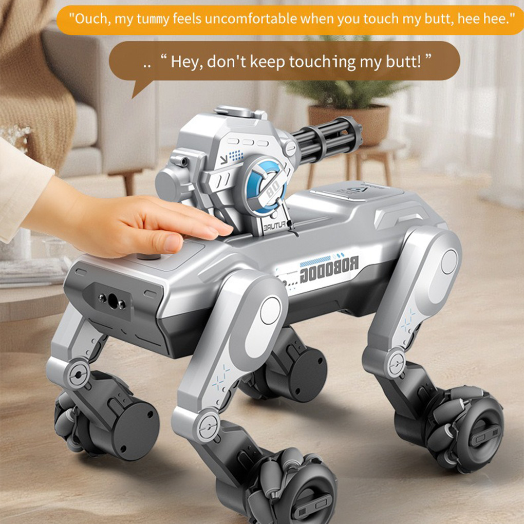 インテリジェントリモコンロボット犬電子スタント音声コマンド 2.4 グラムリモコンロボット犬の歌子供のおもちゃ