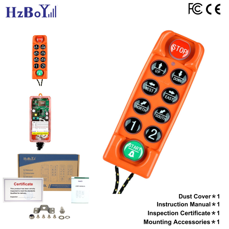 F23-C 868Mhz防水クレーン無線工業用ワイヤレスリモコン
