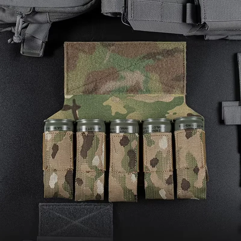 エアガン M203 手榴弾サブポーチ 5 ラウンド 40 ミリメートルバンガーハンガーチェストリグ腹部タクティカルベストプレートキャリアアクセサリー