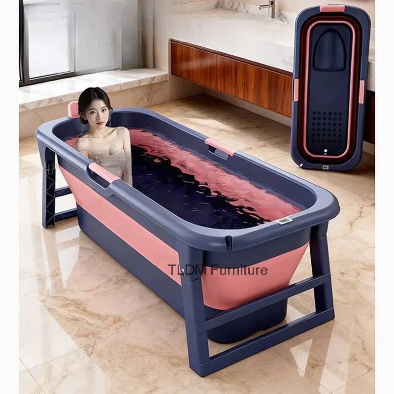 アイスプラスチック大人用折りたたみ浴槽ポータブルバスルーム用品肥厚ミニマリストフルバスボディ大人用浴槽浴槽大人用