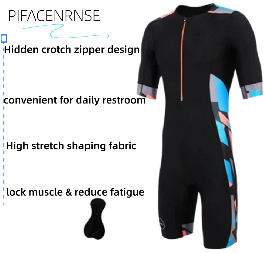 中国製造ランニングサイクリング服ジャンプスーツ、プロサイクリングトライアスロンジャンプスーツ、メンズトライアスロンバイクスポーツ服